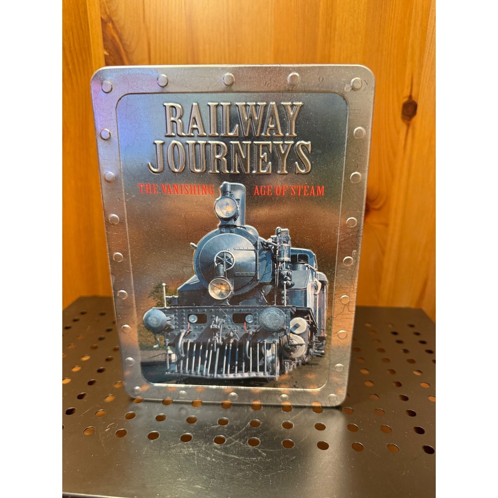 Railway Journeys The Vanishing Age of Steam 5 DVD Collection Tin Train Set